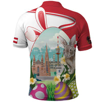 Happy Easter Austria Polo Shirt Easter Eggs With St. Stephen's Cathedral