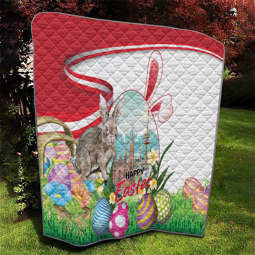 Happy Easter Austria Quilt Easter Eggs With St. Stephen's Cathedral