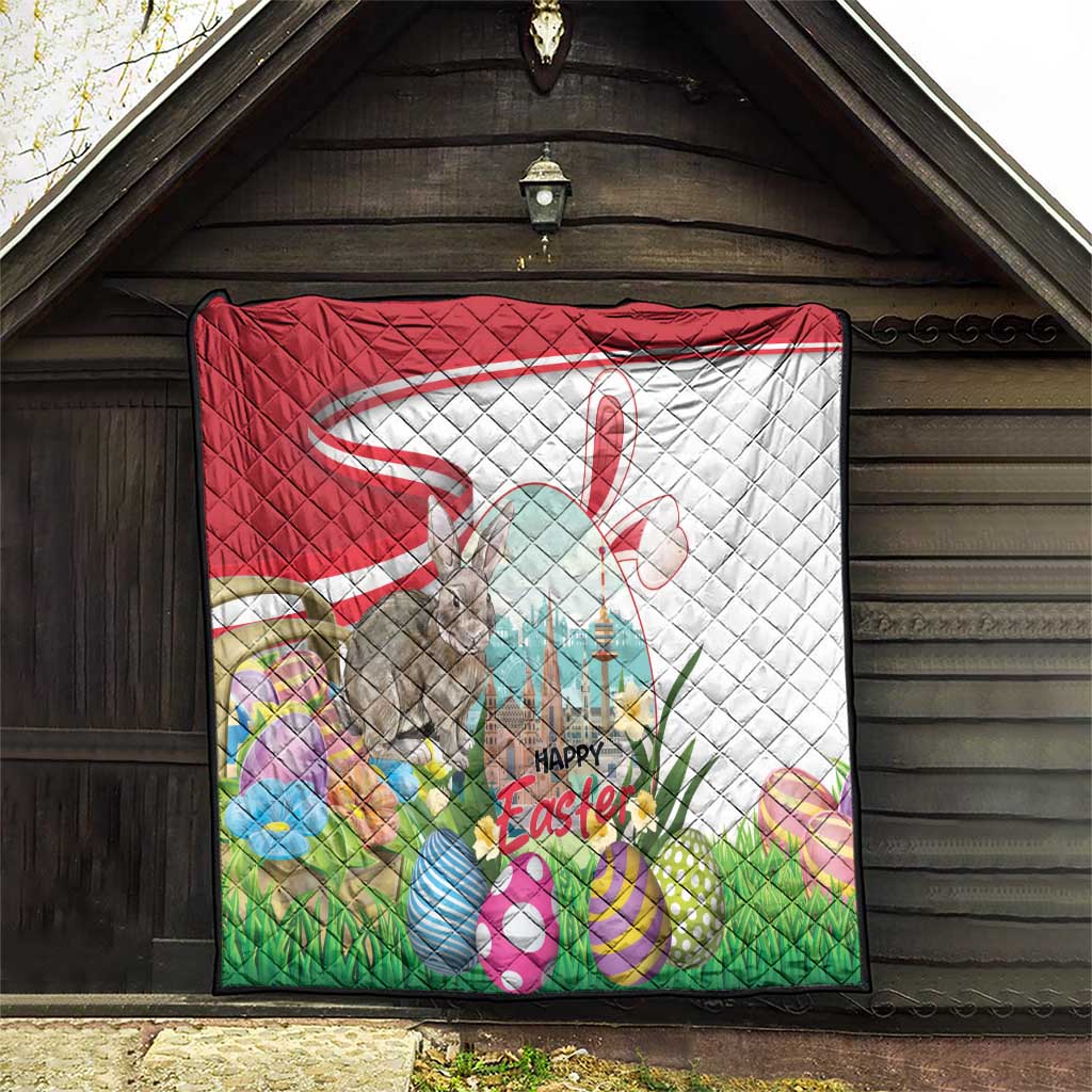 Happy Easter Austria Quilt Easter Eggs With St. Stephen's Cathedral