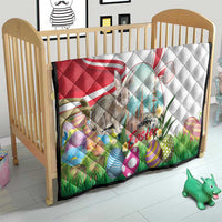 Happy Easter Austria Quilt Easter Eggs With St. Stephen's Cathedral