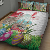 Happy Easter Austria Quilt Bed Set Easter Eggs With St. Stephen's Cathedral