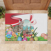Happy Easter Austria Rubber Doormat Easter Eggs With St. Stephen's Cathedral