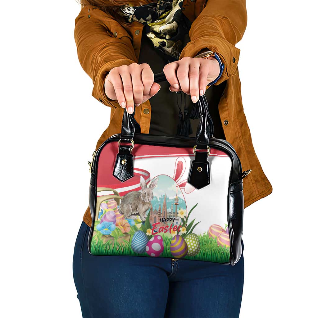 Happy Easter Austria Shoulder Handbag Easter Eggs With St. Stephen's Cathedral
