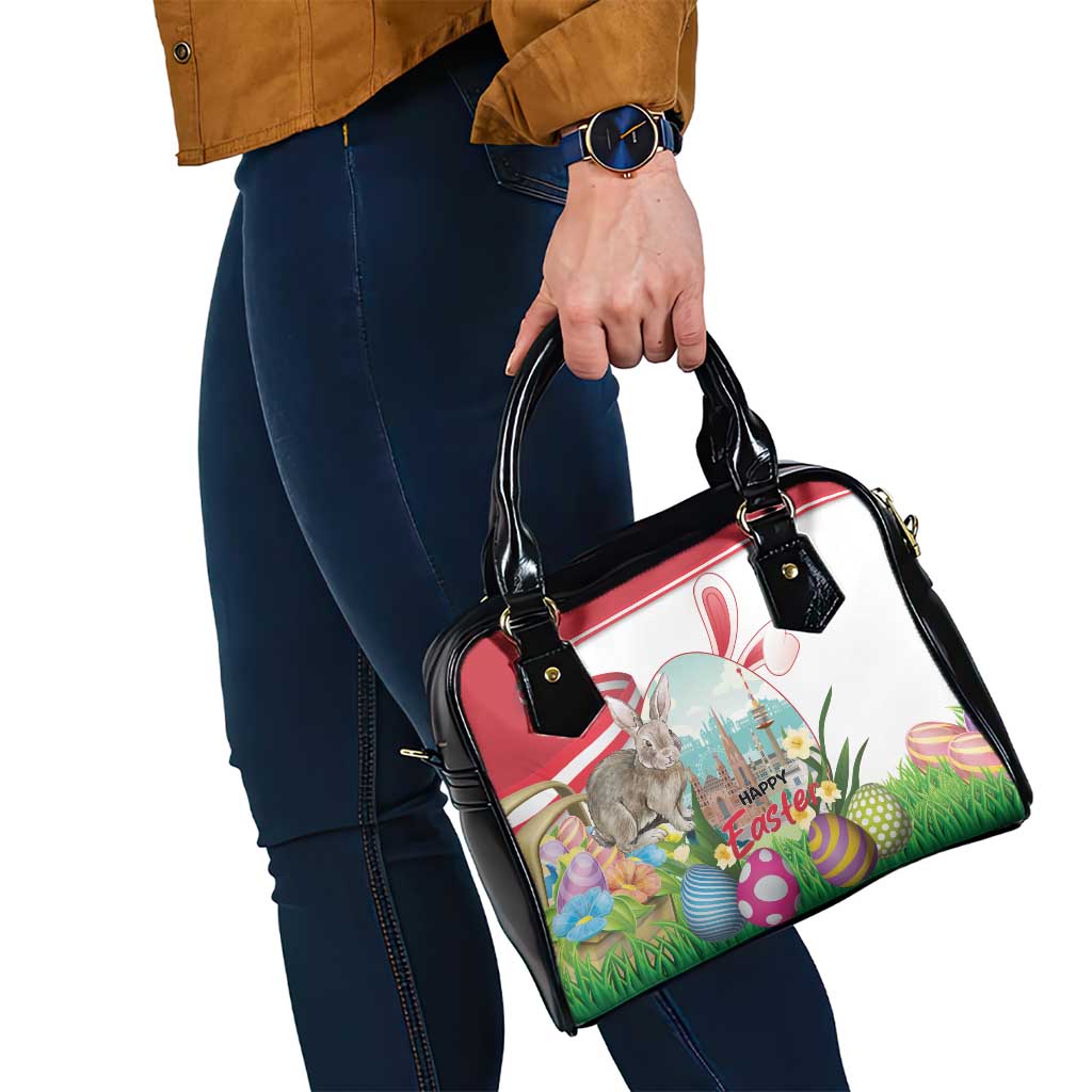 Happy Easter Austria Shoulder Handbag Easter Eggs With St. Stephen's Cathedral