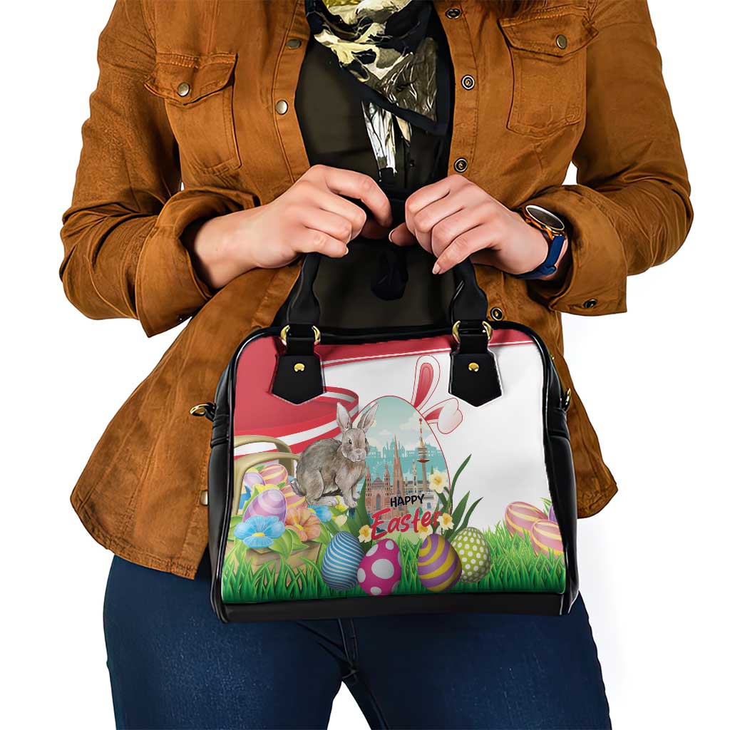 Happy Easter Austria Shoulder Handbag Easter Eggs With St. Stephen's Cathedral