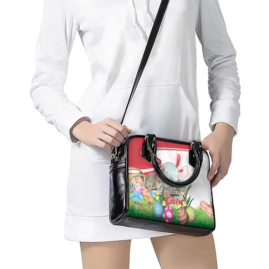 Happy Easter Austria Shoulder Handbag Easter Eggs With St. Stephen's Cathedral