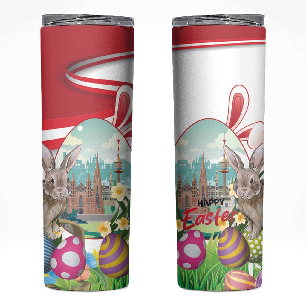 Happy Easter Austria Skinny Tumbler Easter Eggs With St. Stephen's Cathedral