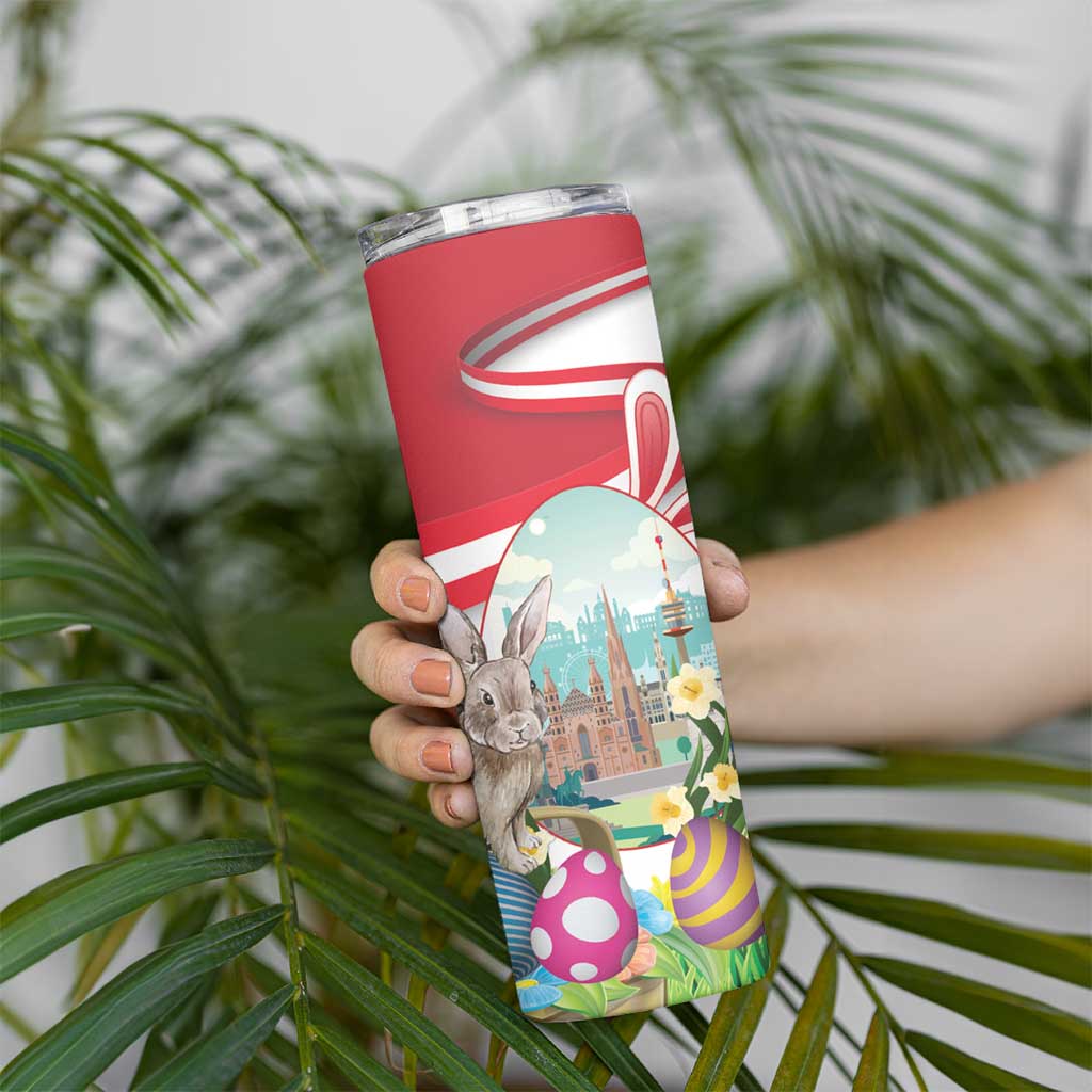 Happy Easter Austria Skinny Tumbler Easter Eggs With St. Stephen's Cathedral