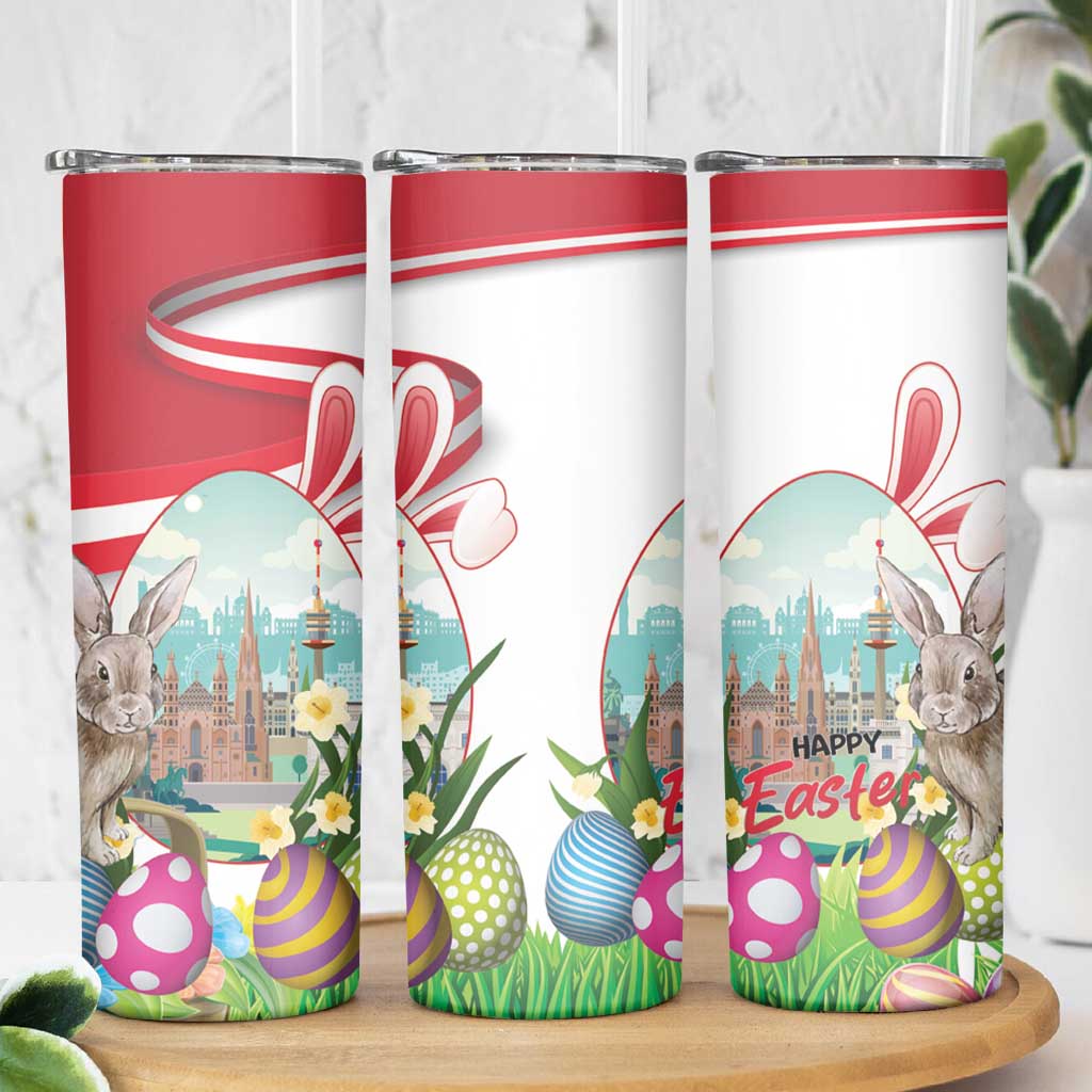 Happy Easter Austria Skinny Tumbler Easter Eggs With St. Stephen's Cathedral