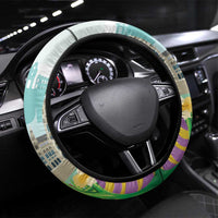 Happy Easter Austria Steering Wheel Cover Easter Eggs With St. Stephen's Cathedral