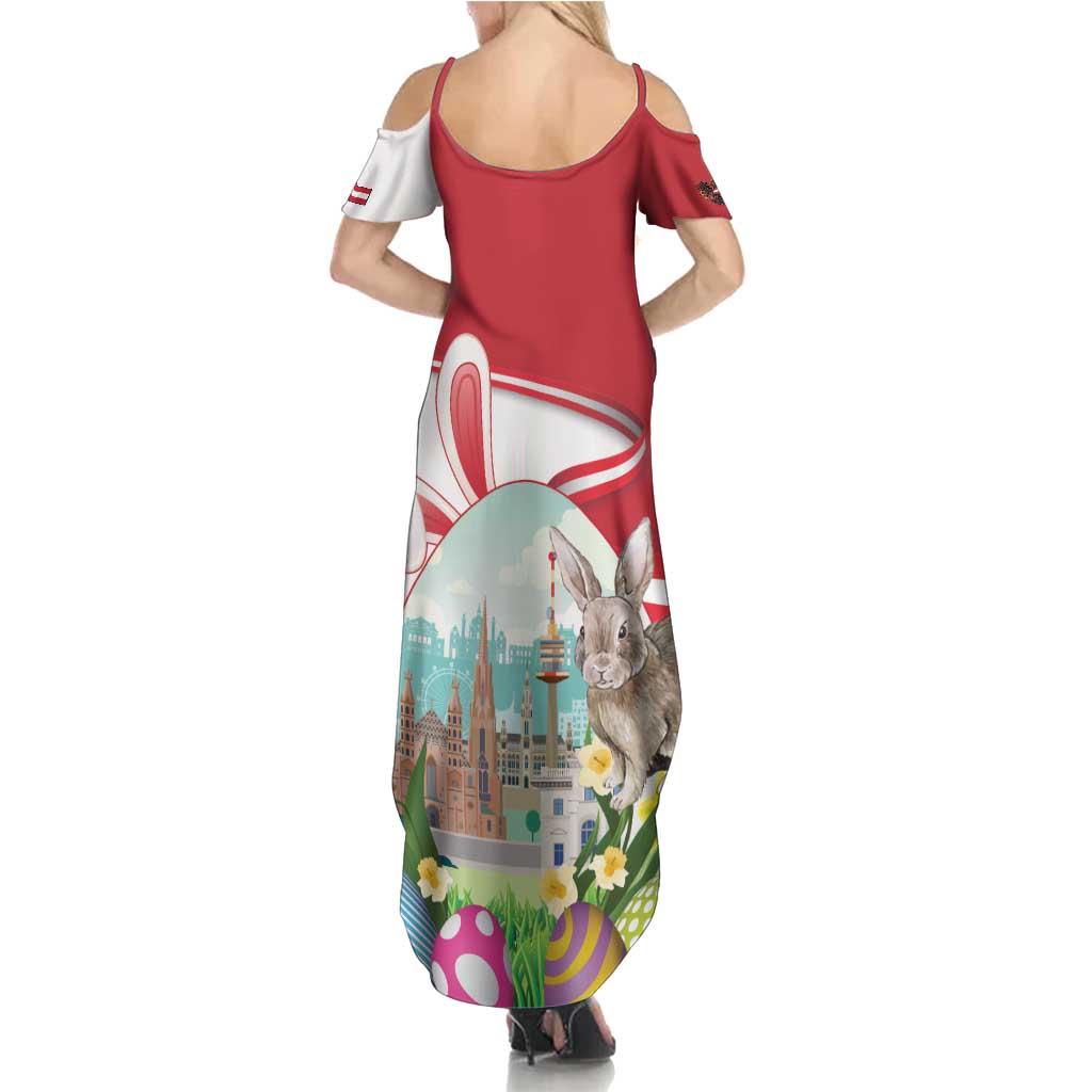Happy Easter Austria Summer Maxi Dress Easter Eggs With St. Stephen's Cathedral