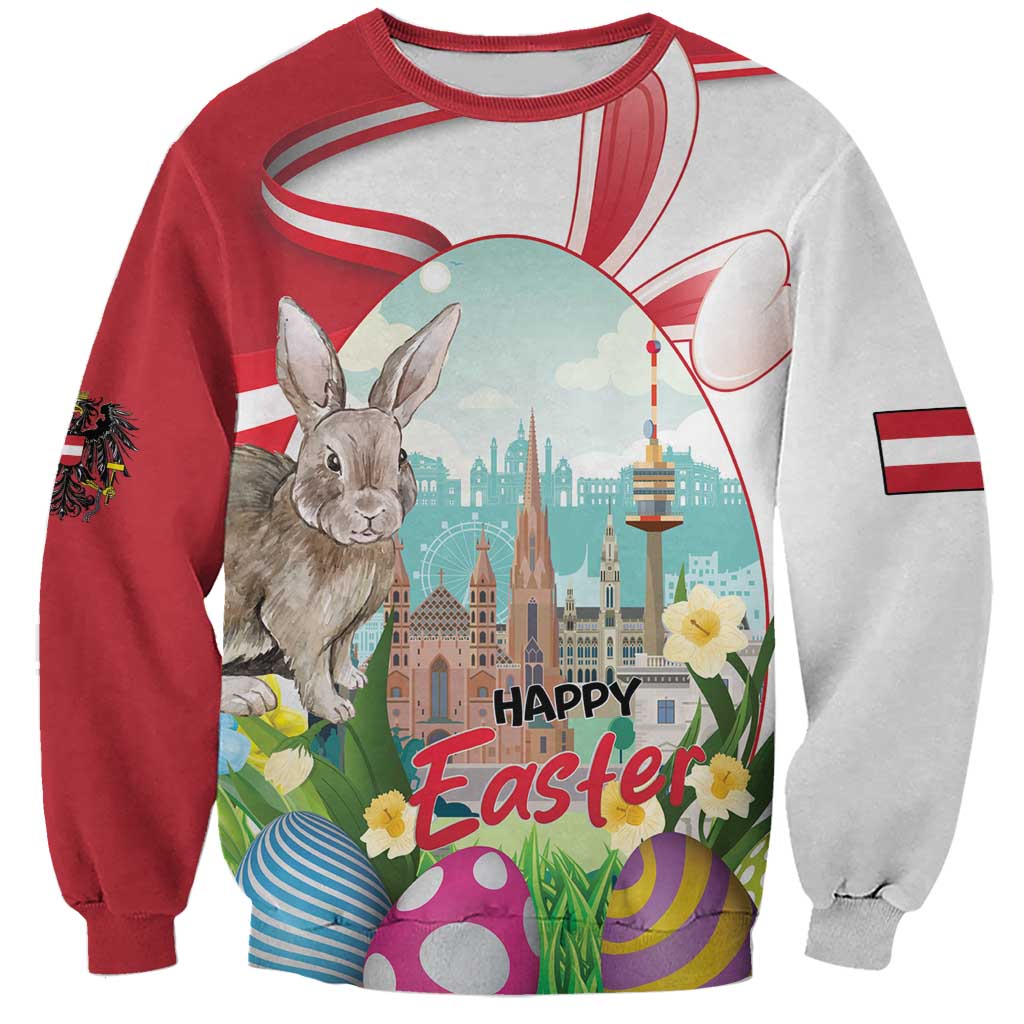 Happy Easter Austria Sweatshirt Easter Eggs With St. Stephen's Cathedral
