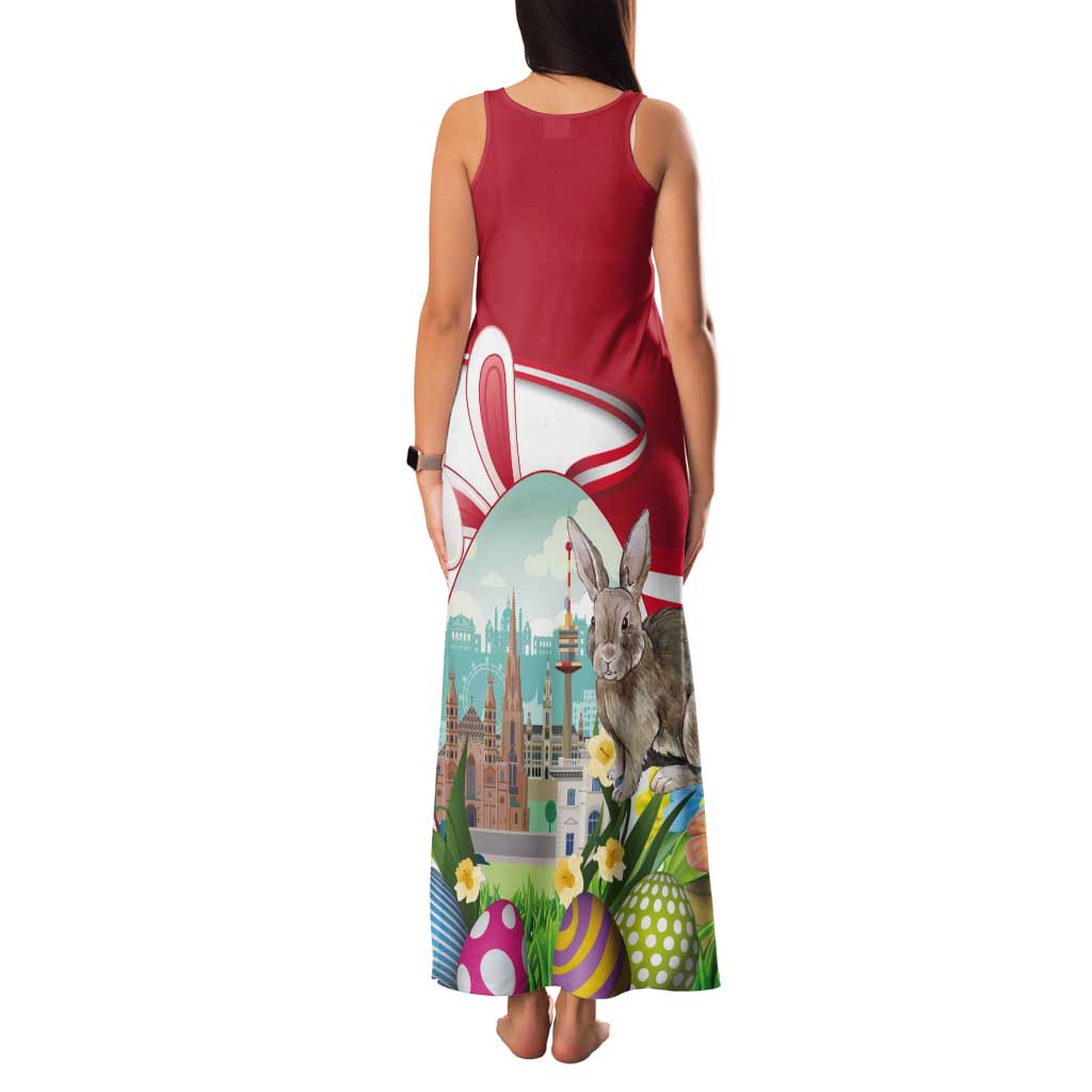 Happy Easter Austria Tank Maxi Dress Easter Eggs With St. Stephen's Cathedral