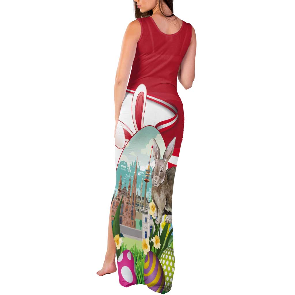Happy Easter Austria Tank Maxi Dress Easter Eggs With St. Stephen's Cathedral