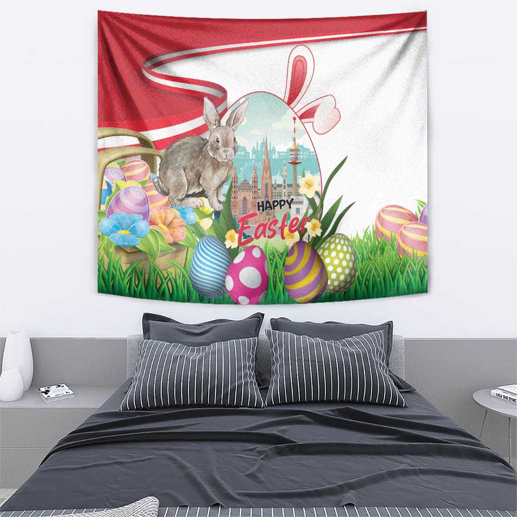Happy Easter Austria Tapestry Easter Eggs With St. Stephen's Cathedral