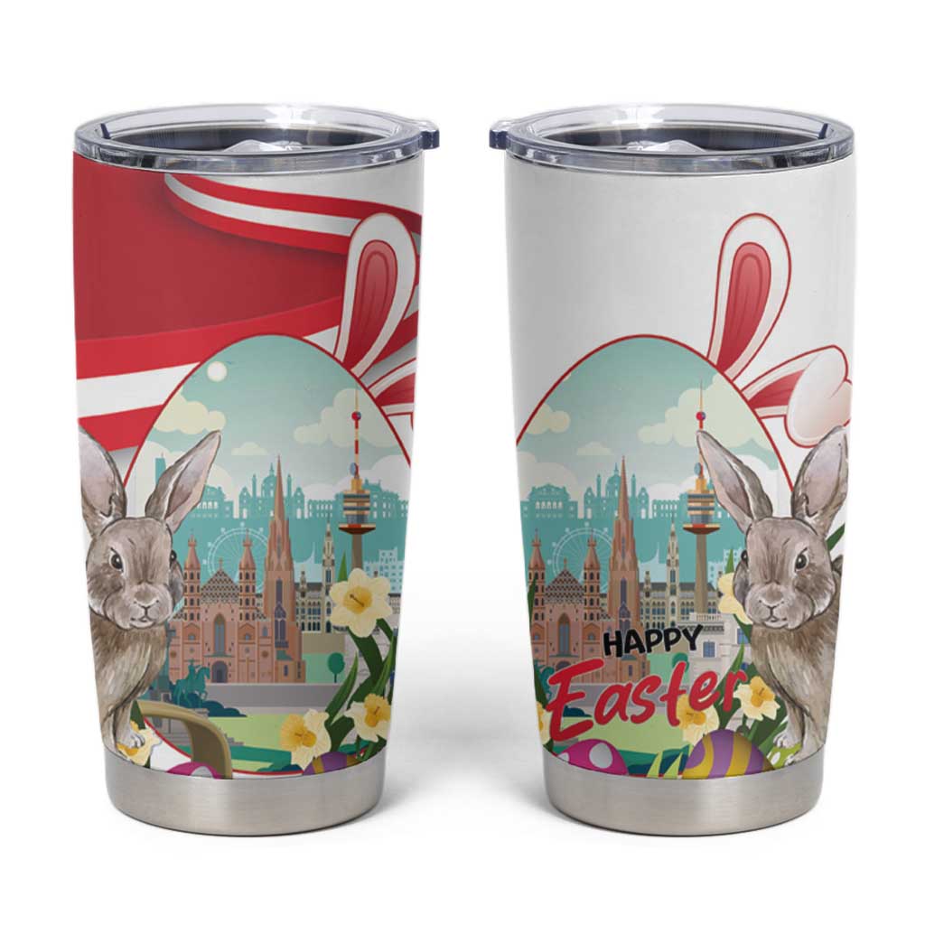 Happy Easter Austria Tumbler Cup Easter Eggs With St. Stephen's Cathedral