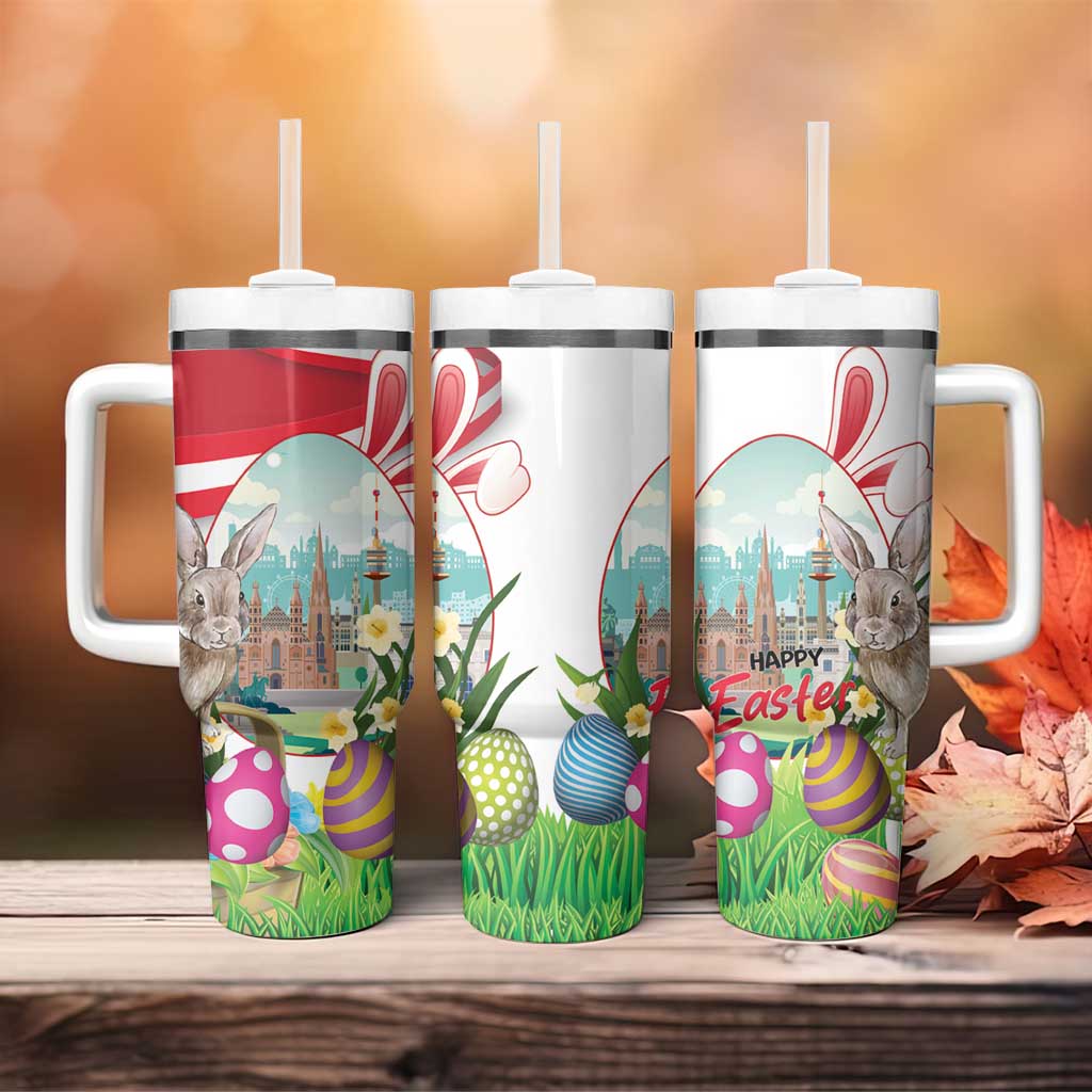 Happy Easter Austria Tumbler With Handle Easter Eggs With St. Stephen's Cathedral