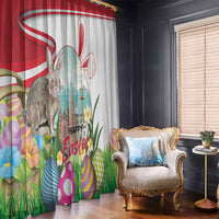 Happy Easter Austria Window Curtain Easter Eggs With St. Stephen's Cathedral