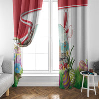 Happy Easter Austria Window Curtain Easter Eggs With St. Stephen's Cathedral