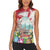 Happy Easter Austria Women Sleeveless Polo Shirt Easter Eggs With St. Stephen's Cathedral