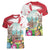 Happy Easter Austria Women V-Neck T-Shirt Easter Eggs With St. Stephen's Cathedral