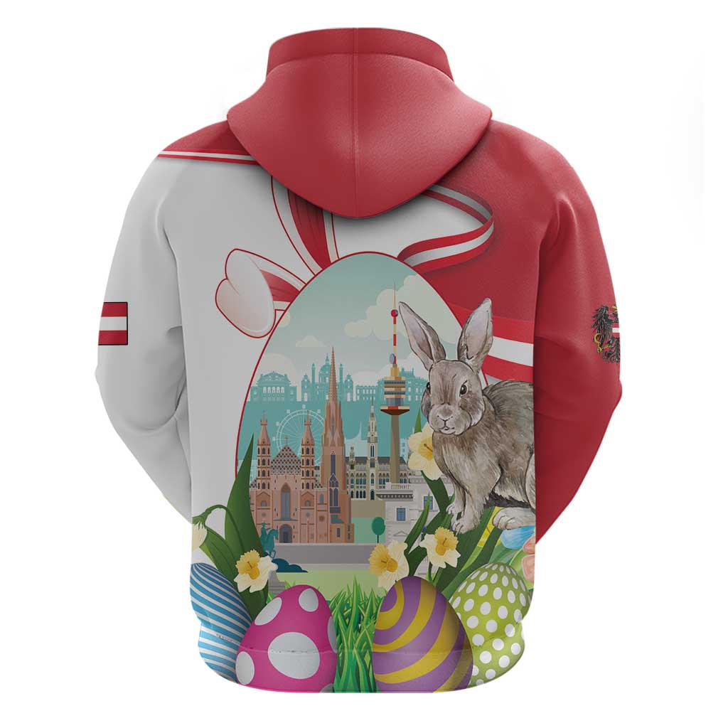 Happy Easter Austria Zip Hoodie Easter Eggs With St. Stephen's Cathedral