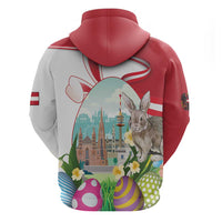 Happy Easter Austria Zip Hoodie Easter Eggs With St. Stephen's Cathedral