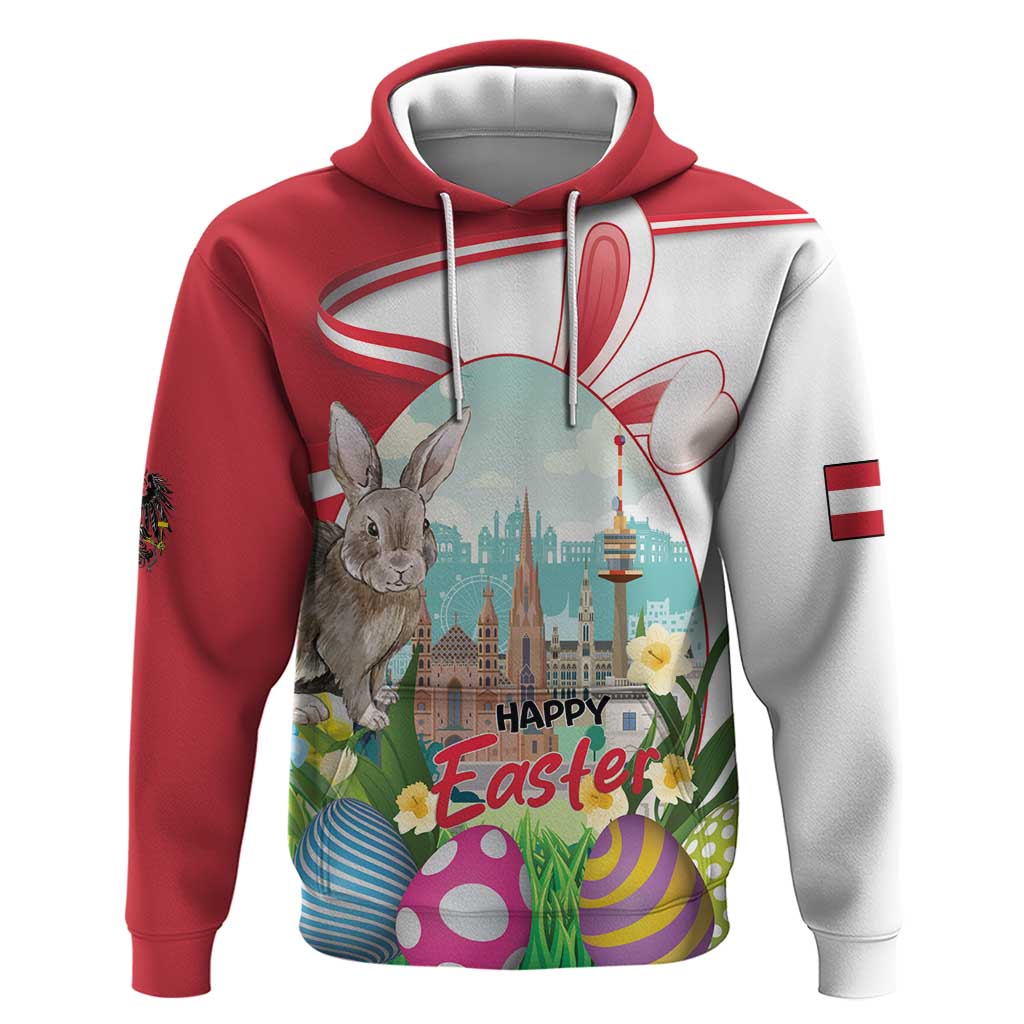 Happy Easter Austria Zip Hoodie Easter Eggs With St. Stephen's Cathedral