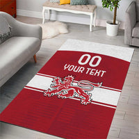 Custom Denmark Hockey Area Rug Danish Lions