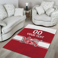 Custom Denmark Hockey Area Rug Danish Lions