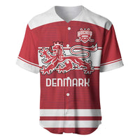 Custom Denmark Hockey Baseball Jersey Danish Lions