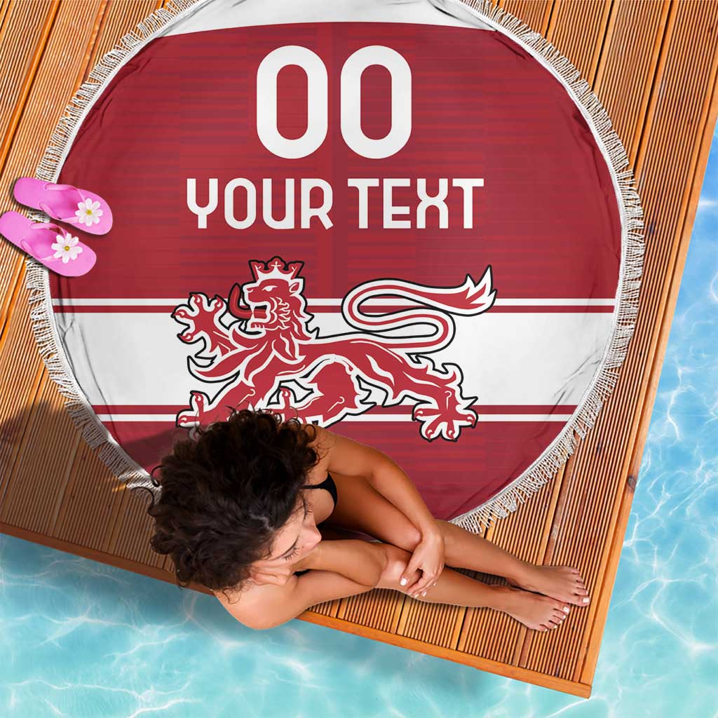 Custom Denmark Hockey Beach Blanket Danish Lions