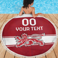 Custom Denmark Hockey Beach Blanket Danish Lions