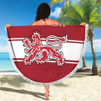 Custom Denmark Hockey Beach Blanket Danish Lions