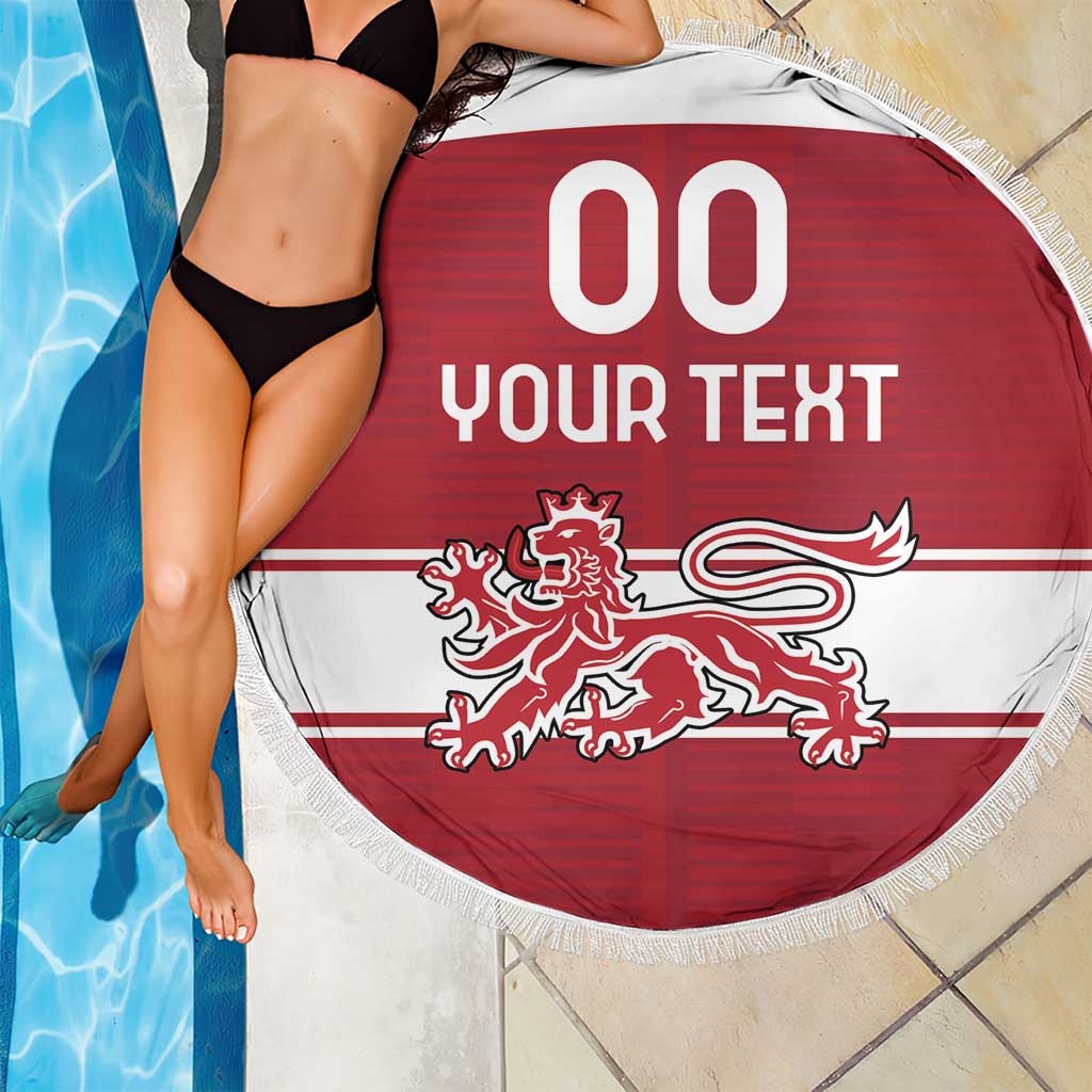 Custom Denmark Hockey Beach Blanket Danish Lions