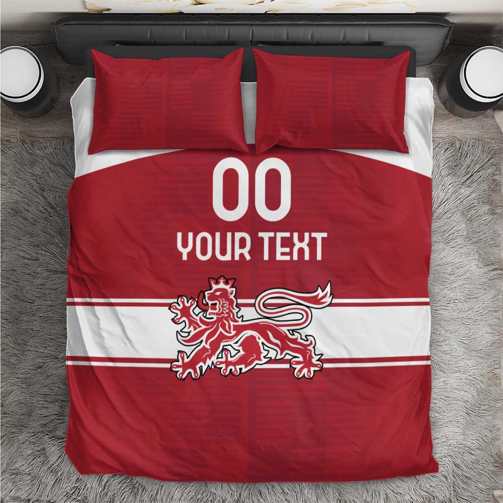 Custom Denmark Hockey Bedding Set Danish Lions