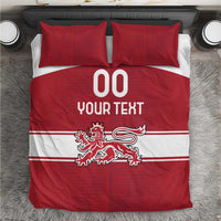 Custom Denmark Hockey Bedding Set Danish Lions
