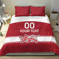 Custom Denmark Hockey Bedding Set Danish Lions