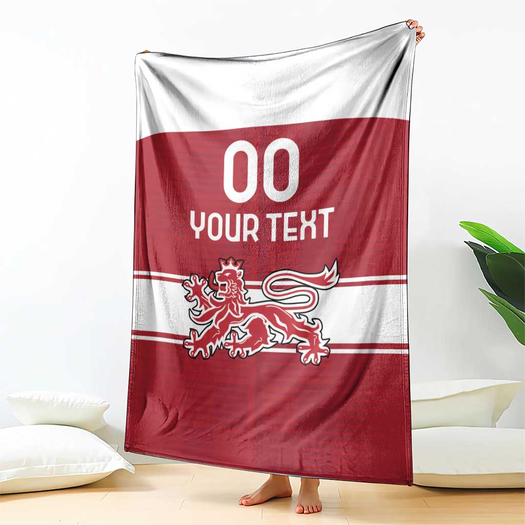 Custom Denmark Hockey Blanket Danish Lions