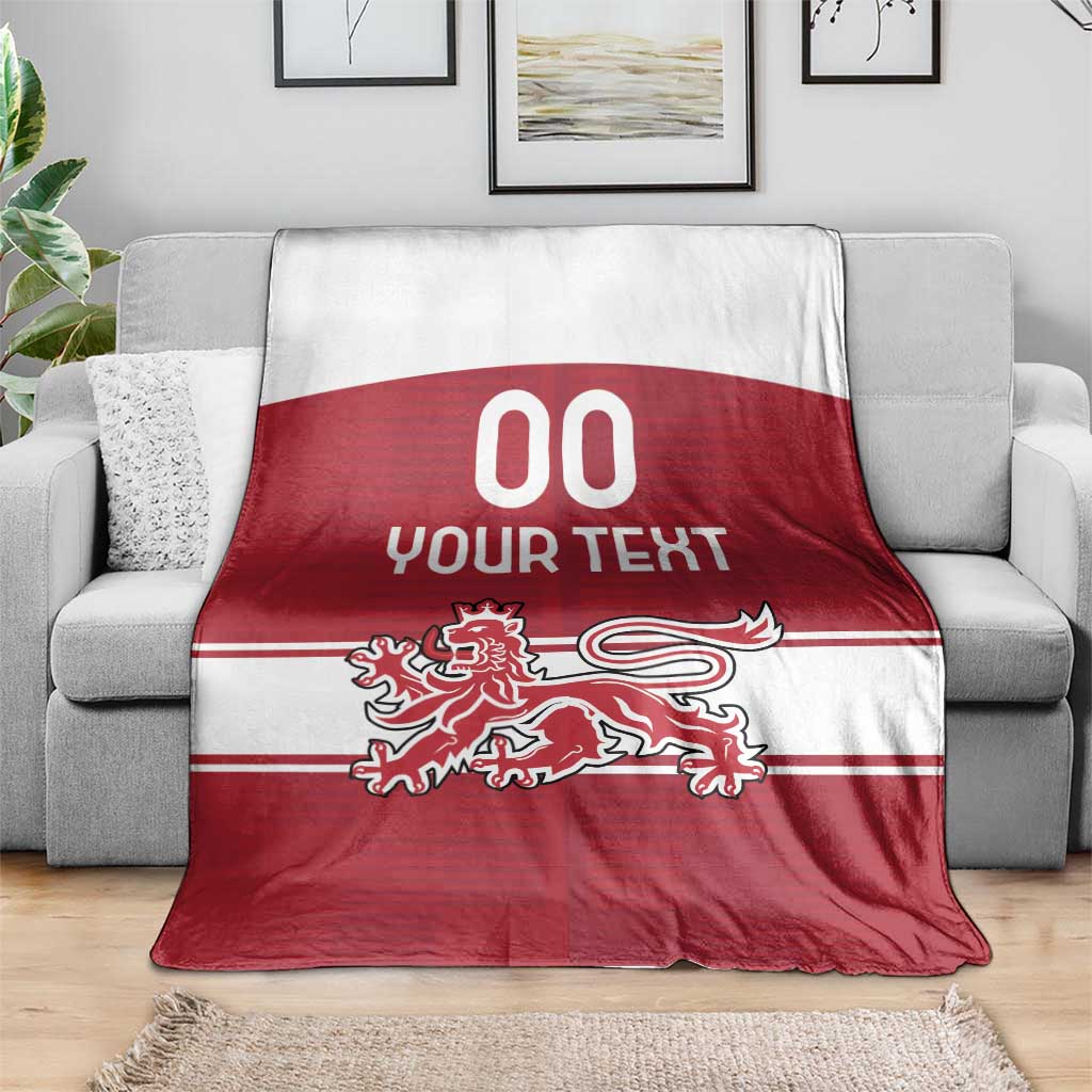 Custom Denmark Hockey Blanket Danish Lions