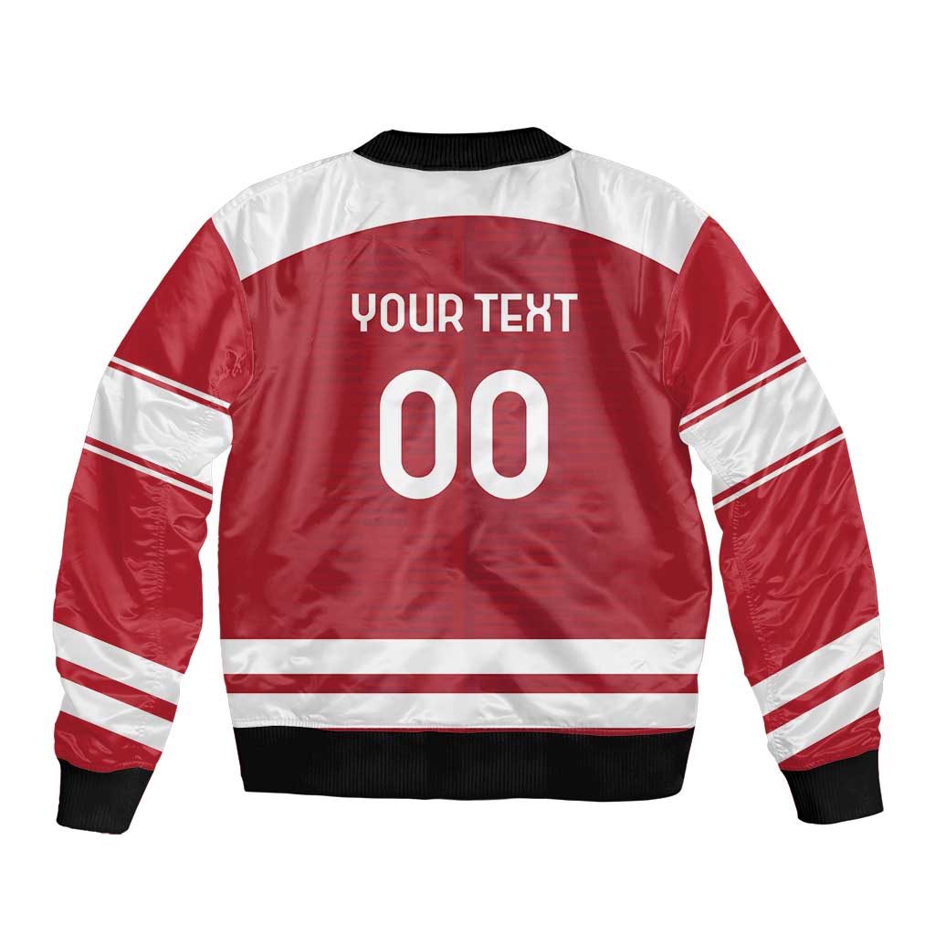 Custom Denmark Hockey Bomber Jacket Danish Lions