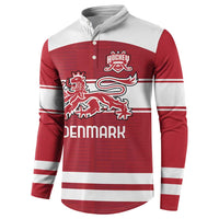 Custom Denmark Hockey Button Sweatshirt Danish Lions