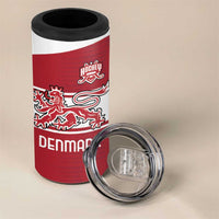 Custom Denmark Hockey 4 in 1 Can Cooler Tumbler Danish Lions