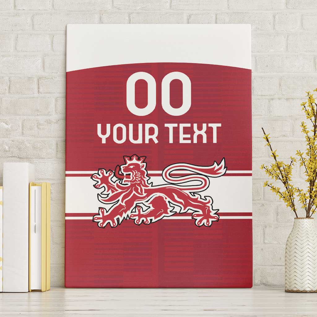 Custom Denmark Hockey Canvas Wall Art Danish Lions