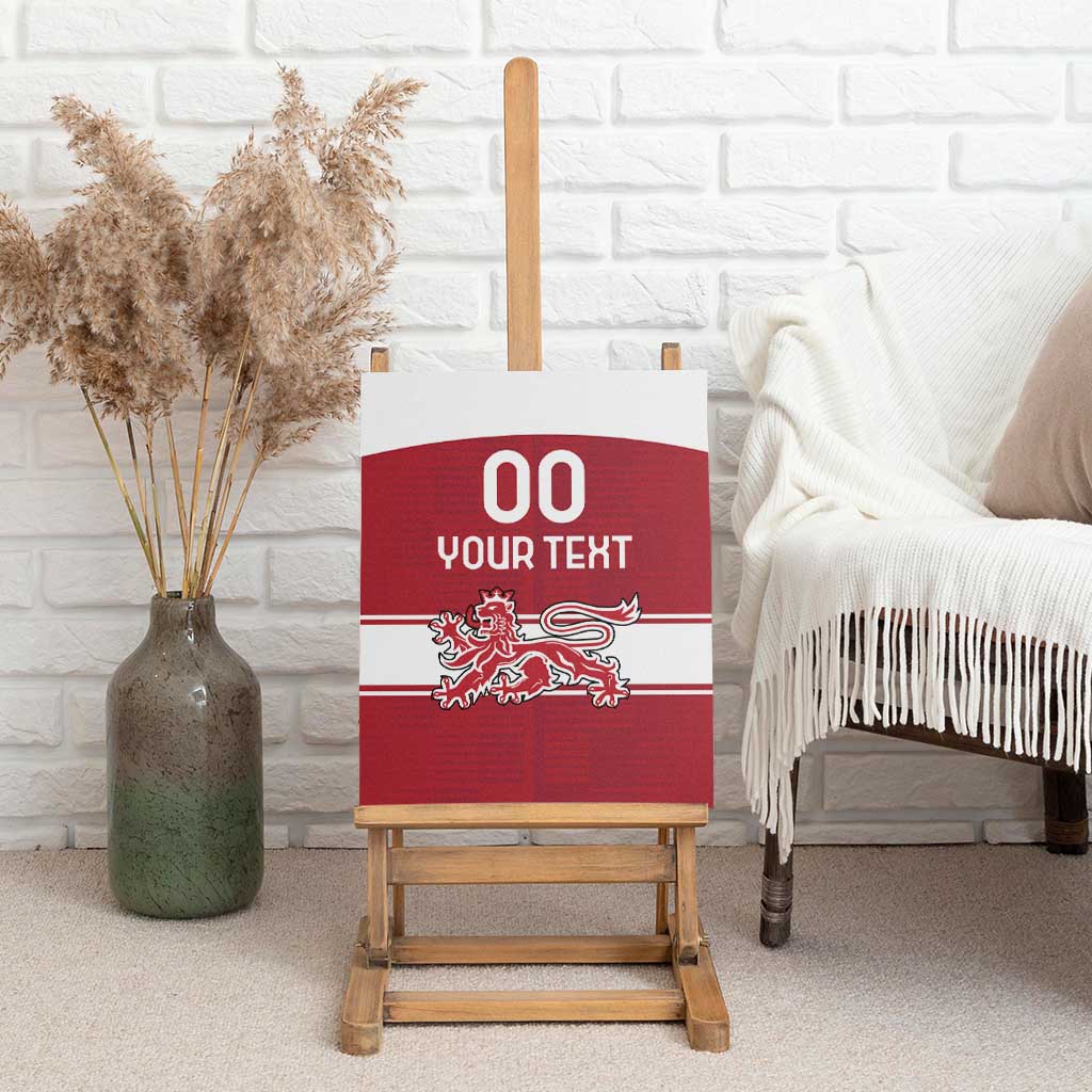 Custom Denmark Hockey Canvas Wall Art Danish Lions