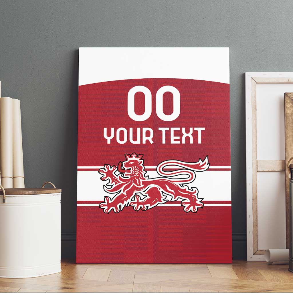 Custom Denmark Hockey Canvas Wall Art Danish Lions