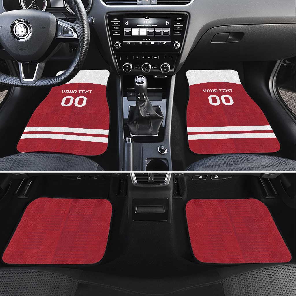 Custom Denmark Hockey Car Mats Danish Lions