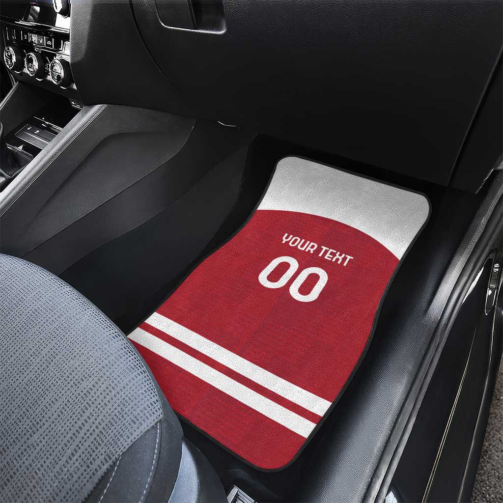 Custom Denmark Hockey Car Mats Danish Lions