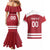 Custom Denmark Hockey Couples Matching Mermaid Dress and Hawaiian Shirt Danish Lions
