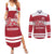 Custom Denmark Hockey Couples Matching Summer Maxi Dress and Long Sleeve Button Shirt Danish Lions